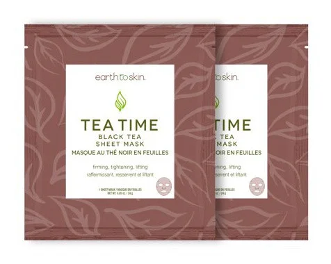 Earth to Skin Tea Time Black Tea Sheet Mask