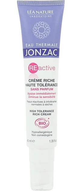 Eau Thermale Jonzac Reactive High Tolerance Fragrance Free Rich Cream