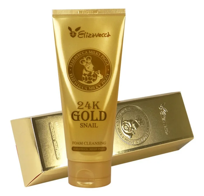 ELIZAVECCA Milky Piggy, 24K Gold Snail Foam Cleansing