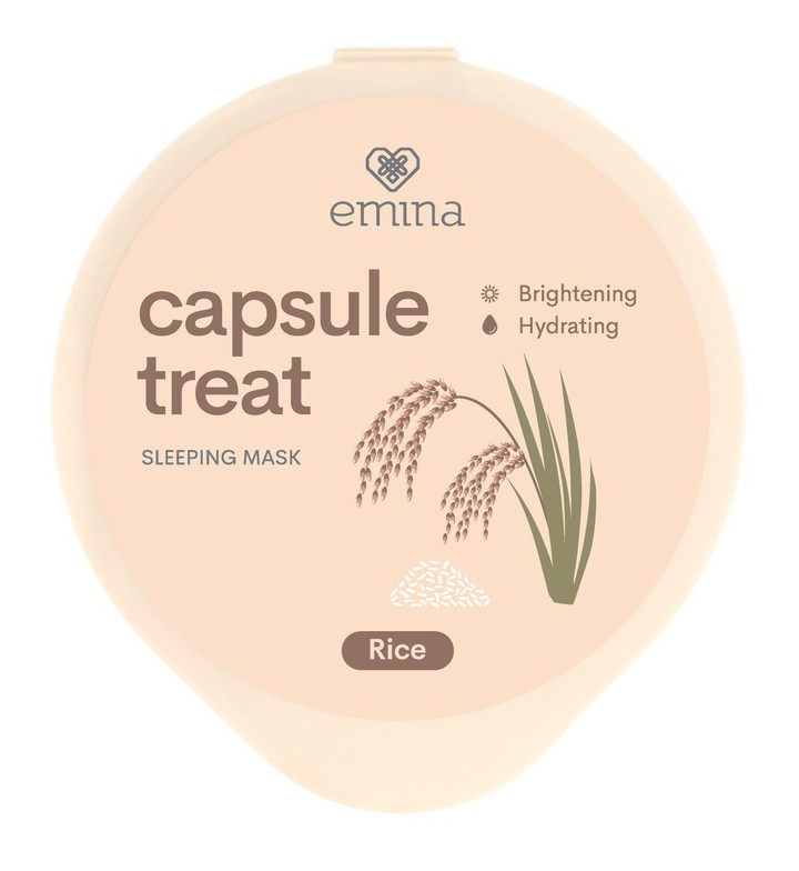 Full ingredients list Emina Capsule Treat Sleeping Mask Rice