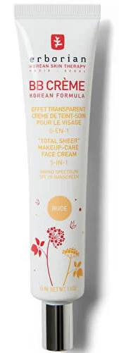 Kem Erborian BB Creme Korean Formula Total Sheer Makeup-Care Face cream 5-in-1