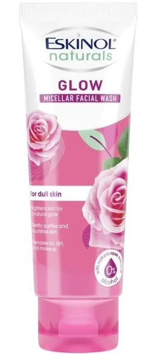 Sữa rửa mặt Eskinol Naturals Micellar Facial Wash Glow With Natural Rose Extracts
