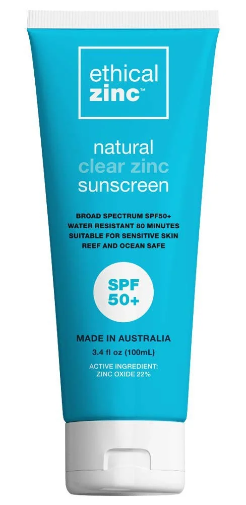 Ethical Zinc Ethical Zinc SPF50+ Natural Clear Zinc Sunscreen