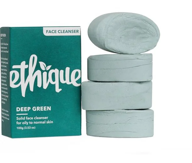 Ethique Deep Green Solid Face Cleanser