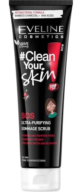 Tẩy da chết Eveline Clean Your Skin SOS Ultra-Purifying Gommage Scrub