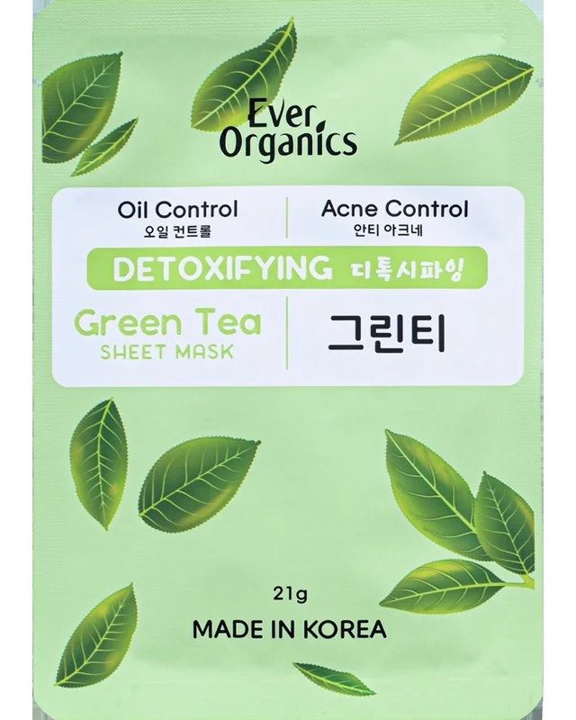 Mặt nạ Ever organics Green Tea Sheet Mask