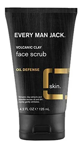 Every Man Jack Volcanic Clay Face Scrub Oil Defense