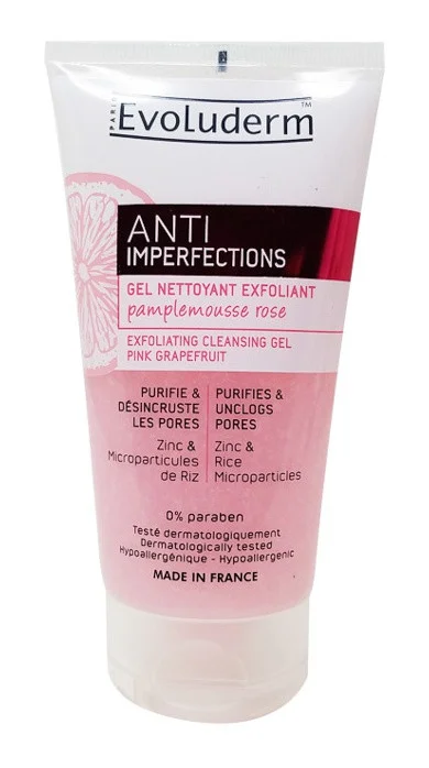 Gel rửa mặt Evoluderm Anti-Imperfections Exfoliating Cleansing Gel