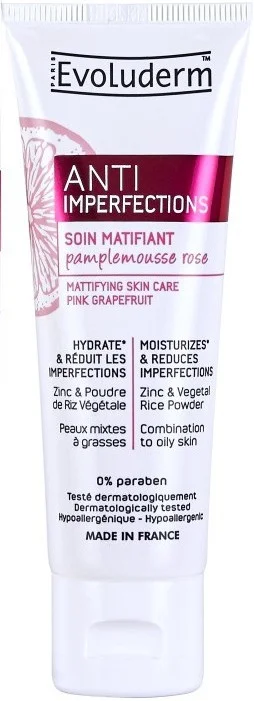 Evoluderm Anti-imperfections Mattifying Skincare – Pink Grapefruit