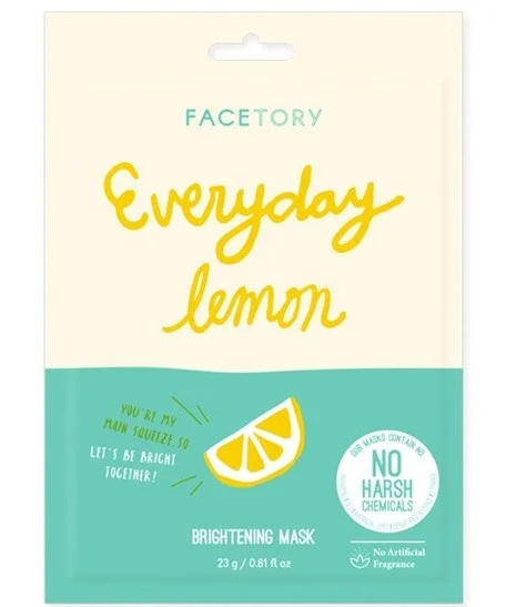 Mặt nạ Facetory Everyday Lemon Brightening Sheet Mask