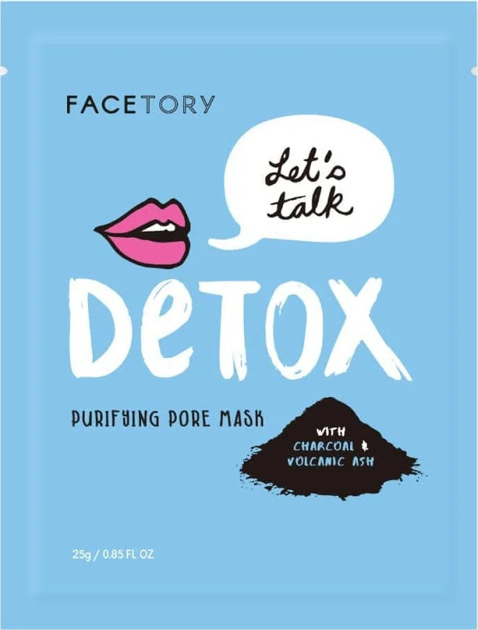 Mặt nạ Facetory Let's Talk Detox Purifying Pore Mask With Charcoal And Volcanic Ash