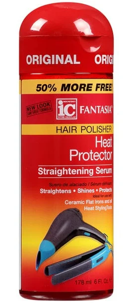 Fantasia Hair Polisher Heat Protector Straightening Serum