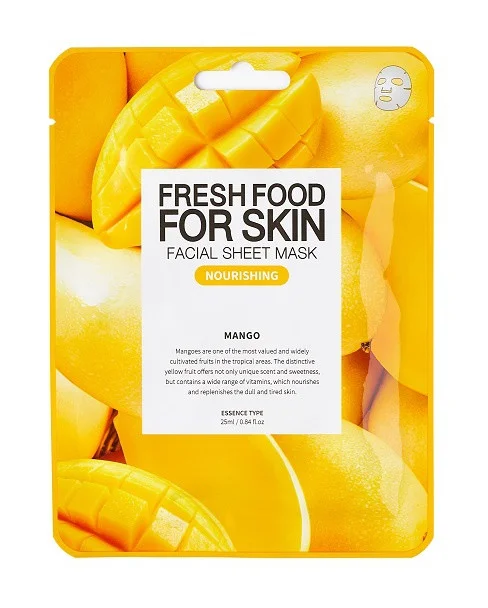 Farm Skin Fresh Food For Skin Facial Sheet Mask Mango: Nourishing