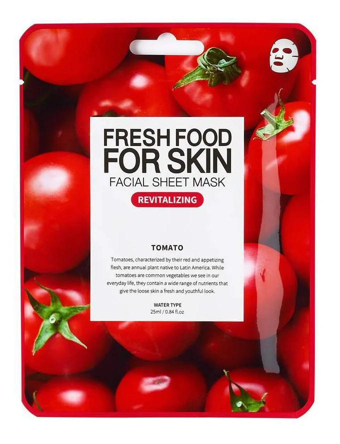 Farm Skin Fresh Food For Skin Facial Sheet Mask Tomato: Revitalizing