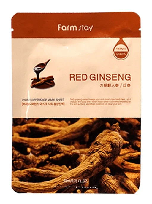 Mặt nạ Farm Stay Visible Difference Sheet Mask Red Ginseng