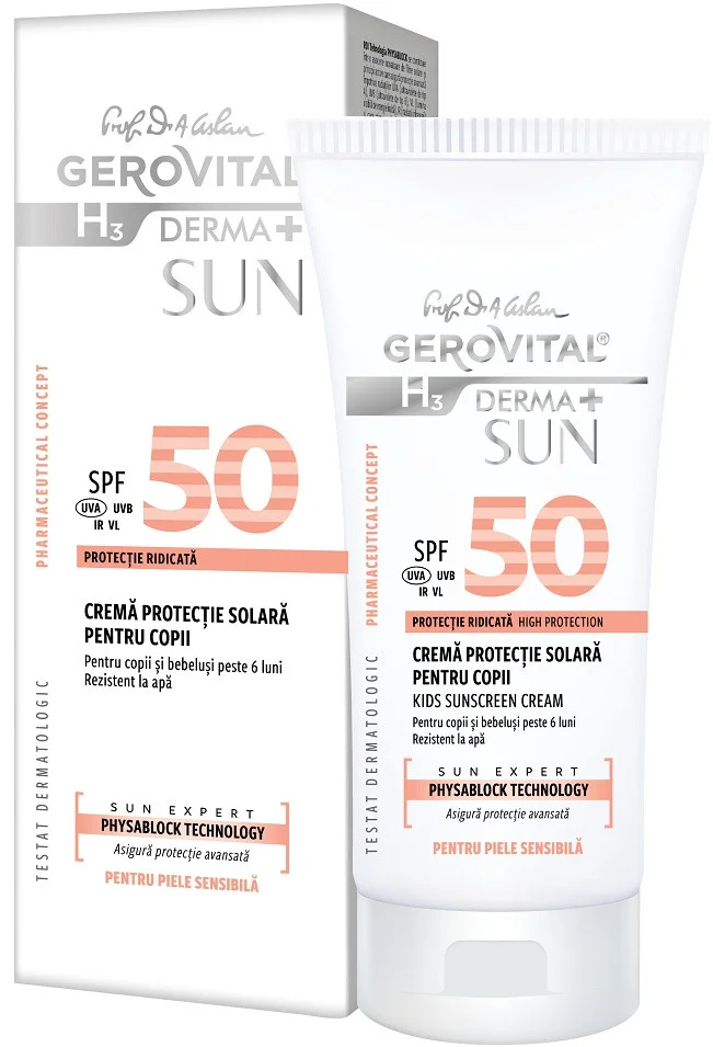Farmec Romania Gerovitak H3 Erma+ Sun SPF 50 Kids
