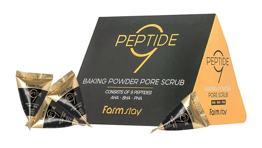 Phấn phủ Farmstay Peptide9 Baking Powder Pore Scrub