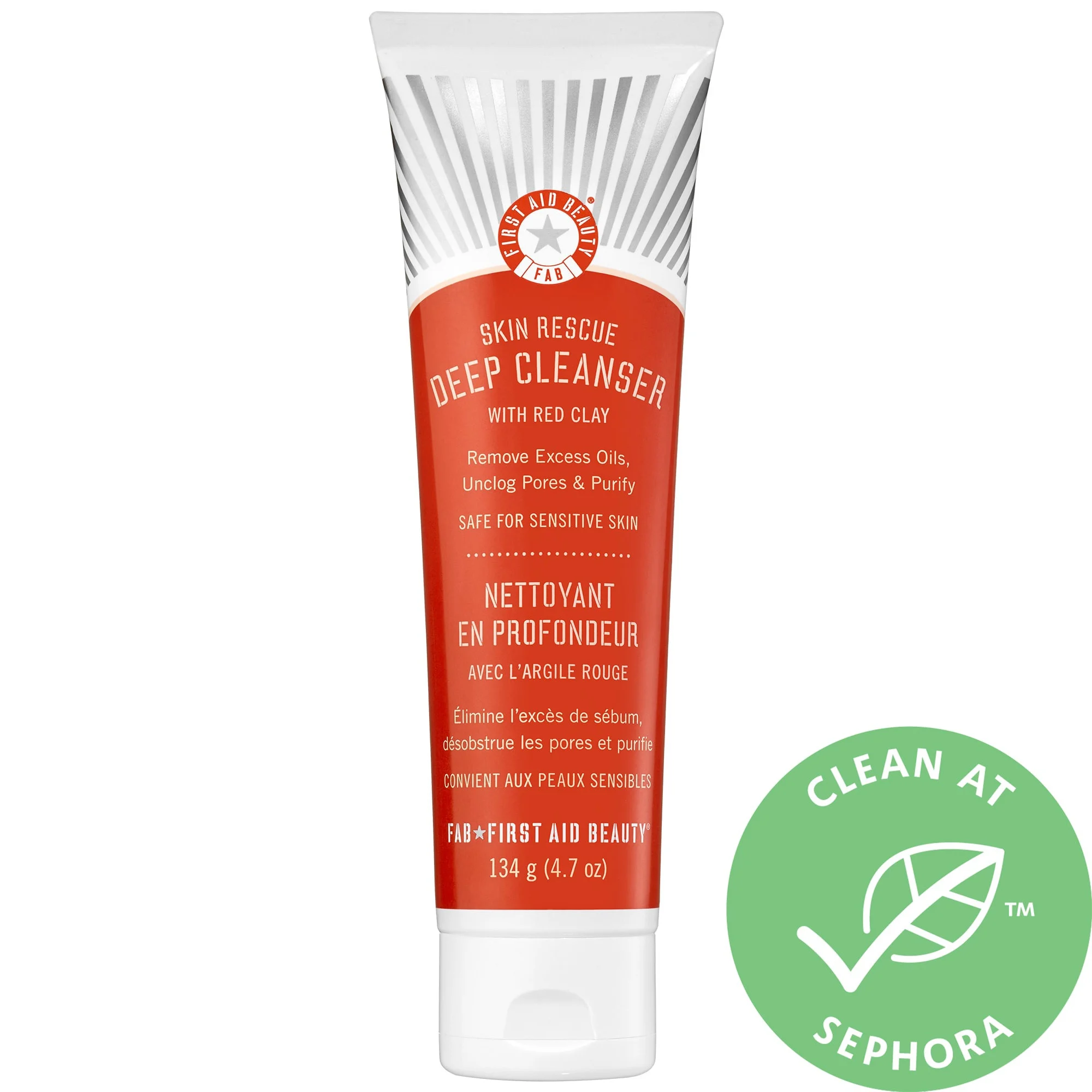 First Aid Beauty Skin Rescue Deep Cleanser with Red Clay
