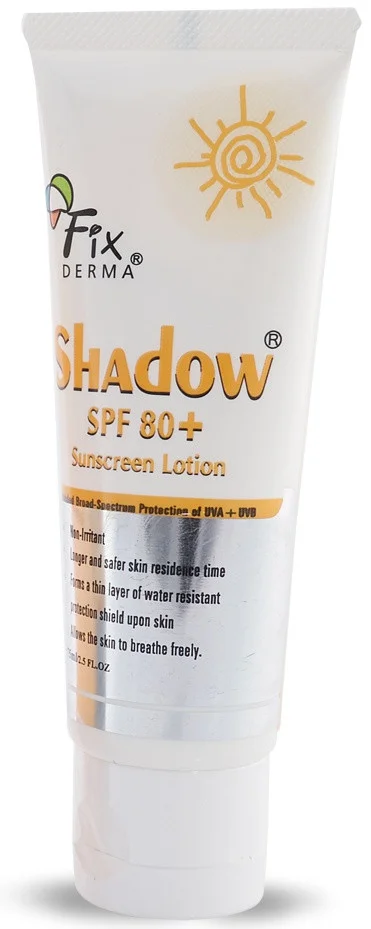 Fix derma Shadow Sunscreen Lotion SPF 80
