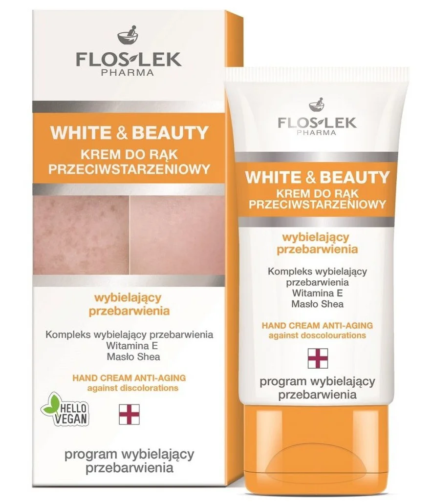 kem dưỡng da tay Floslek White & Beauty Anti-Aging Hand Cream