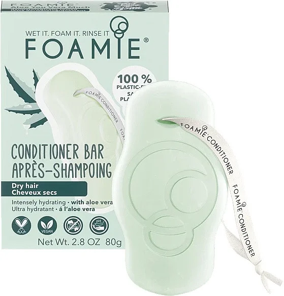 Foamie Aloe Vera For Dry Hair Solid Conditioner