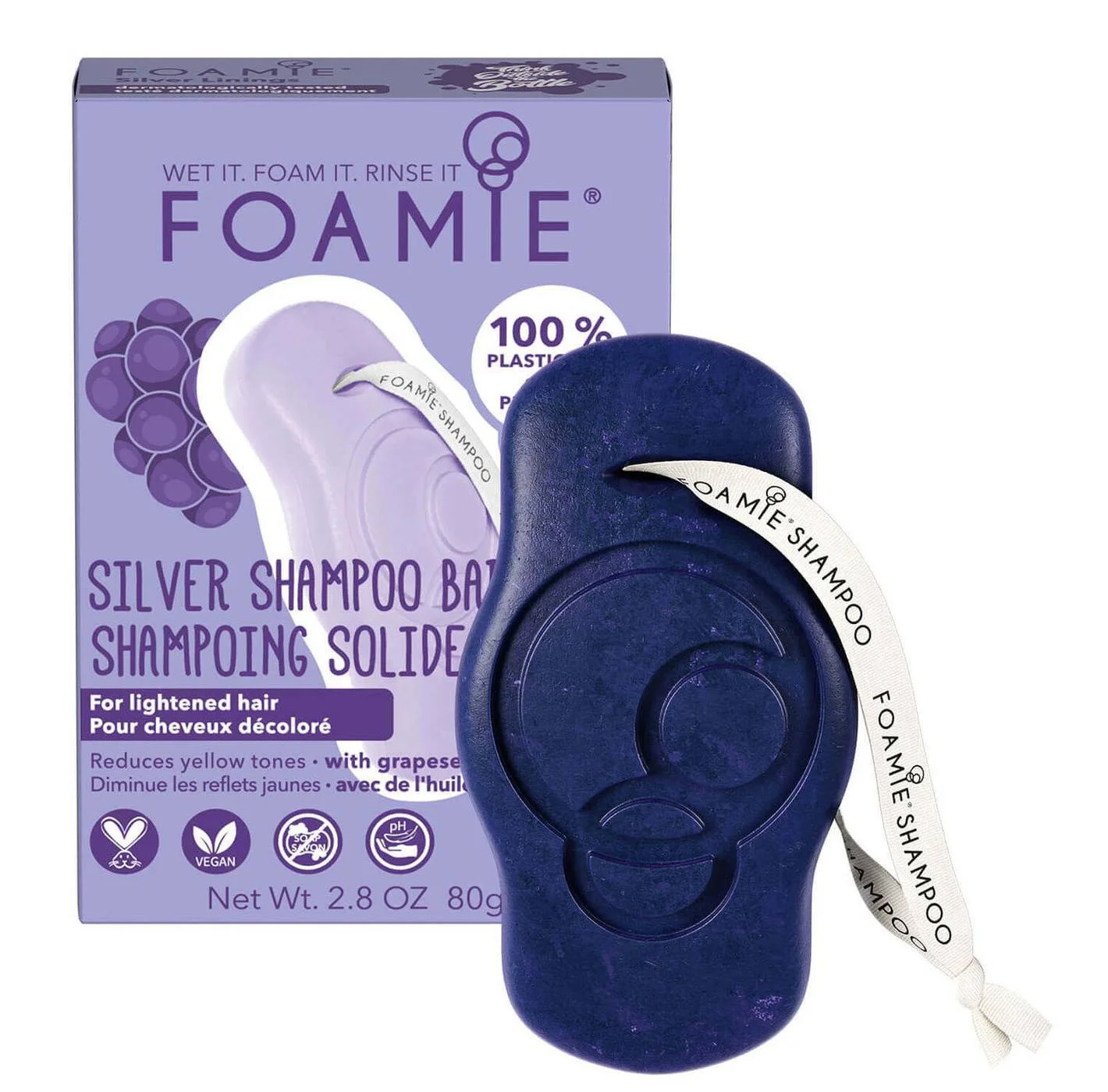 Dầu gội Foamie Silver Shampoo Bar For Blonde Hair