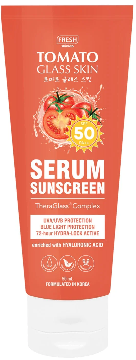 Tinh chất Fresh Skinlab Tomato Glass Skin Serum Sunscreen SPF 50
