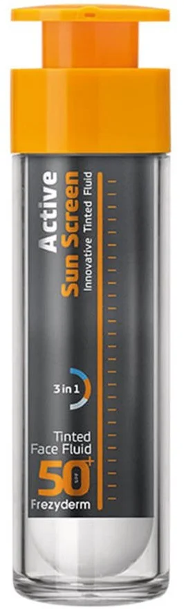 FrezyDerm Active Sun Screen Tinted Face Fluid SPF50+