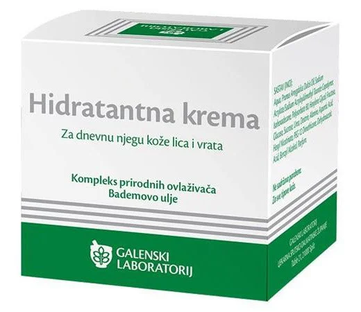 Kem Galenski Laboratorij Moisturizing Cream - Face and Neck Day Care - Natural Moisturizer Complex - Almond Oil