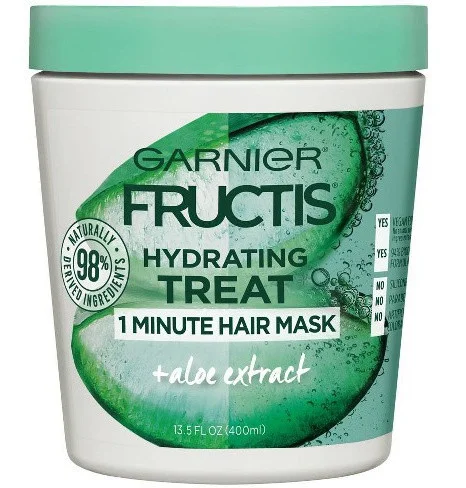 Mặt nạ ủ tóc Garnier Fructis Hydrating Treat 1 Minutes Hair Mask + Aloe Extract