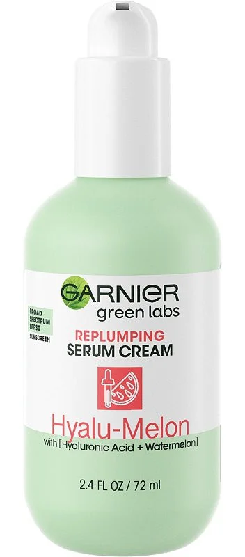 Kem Garnier Green Labs Replumping Serum Cream Hyalu-melon