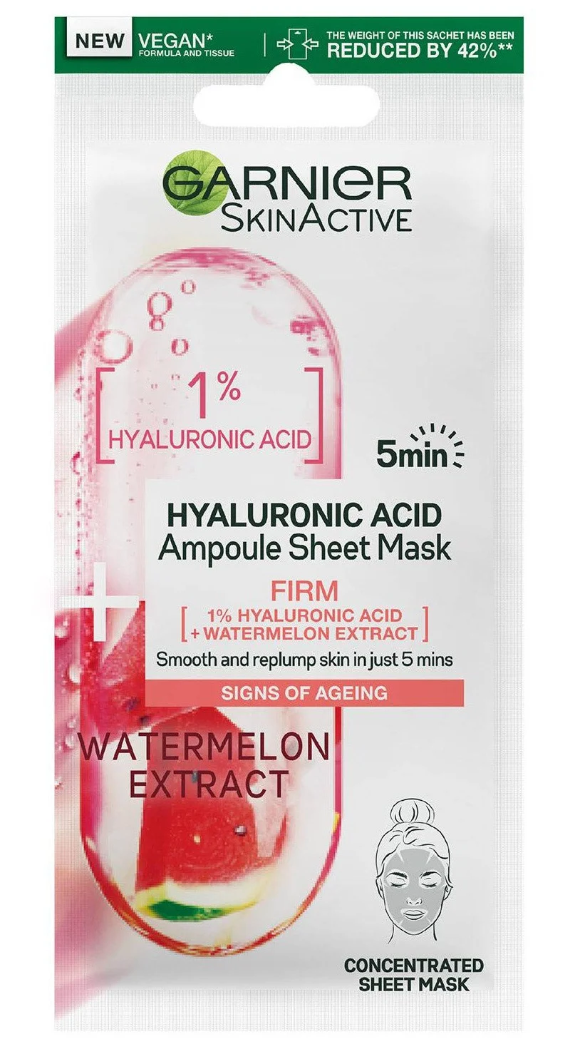 Mặt nạ Garnier Hyaluronic Acid Ampoule Sheet Mask
