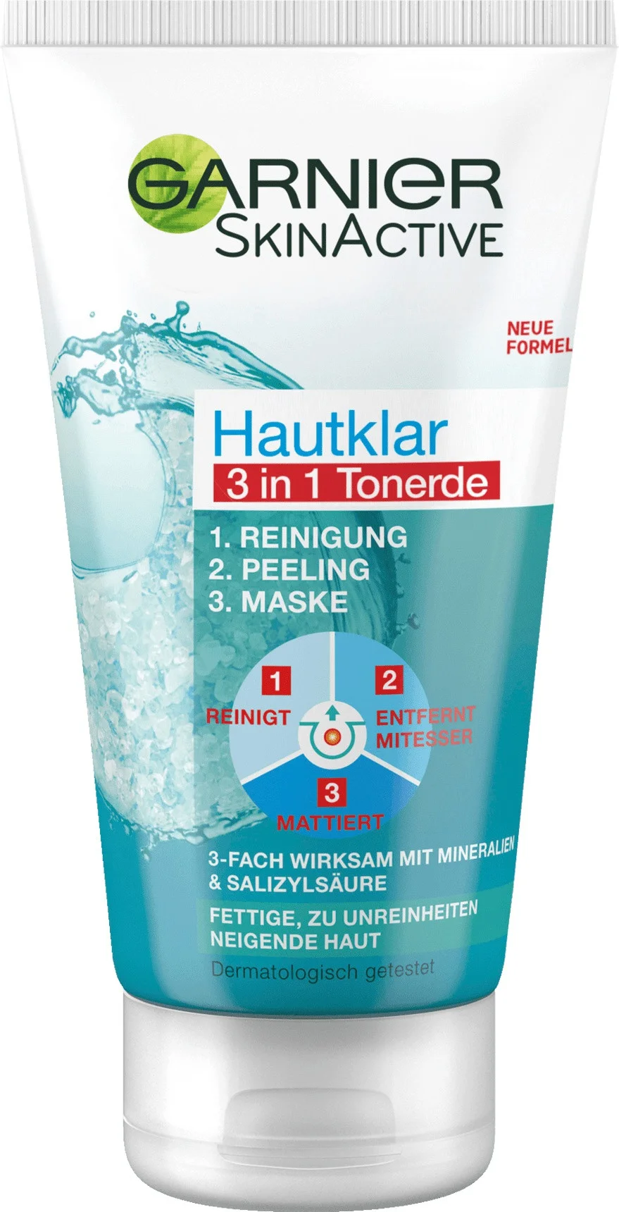 Garnier Skin Active Hautklar 3 In 1 Tonerde