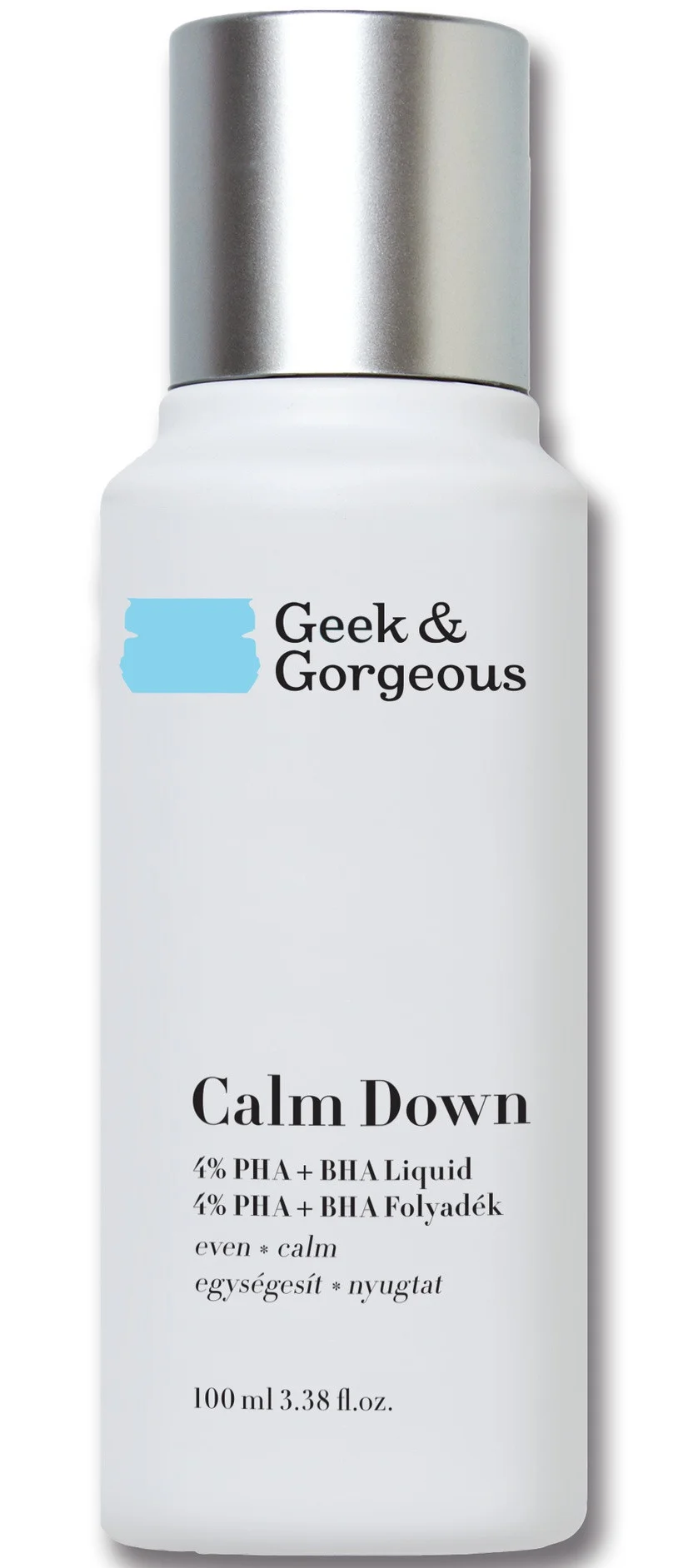 Tẩy tế bào chết Geek & Gorgeous Calm Down 4% PHA + BHA Liquid