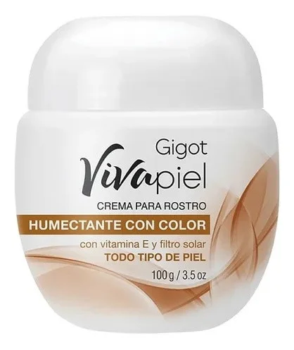 Kem Gigot Viva Piel Crema Para Rostro Humectante Con Color