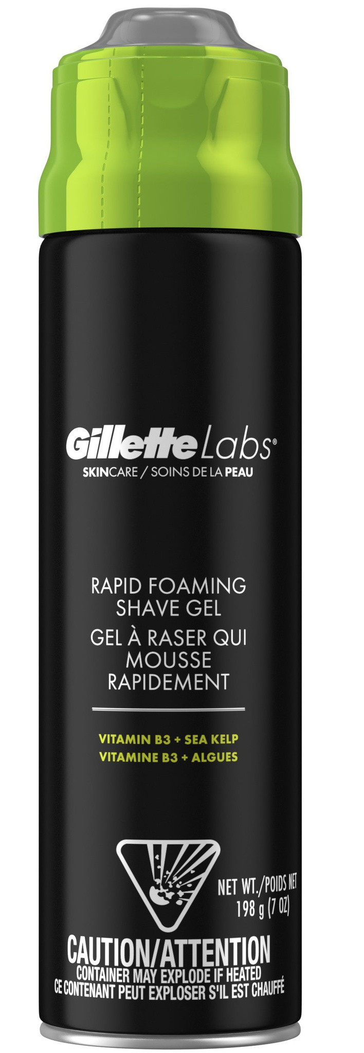 Full ingredients list Gillette Labs Rapid Foaming Shave Gel