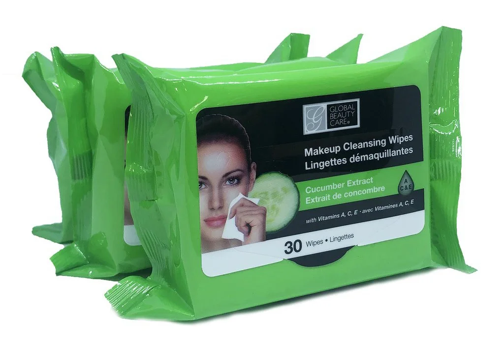 Khăn ướt tẩy trang Global Beauty Care Makeup Cleansing Wipes Cucumber Extract