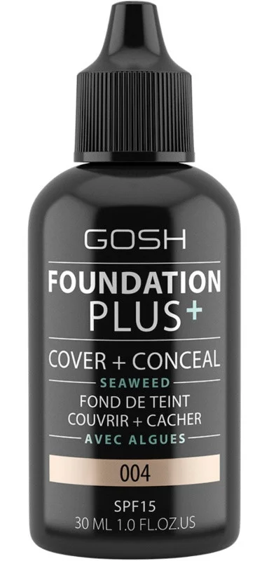 Gosh Foundation Plus+ Cover And Conceal Seaweed Spf 15