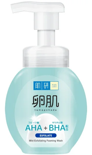 Hada Labo AHA+BHA Mild Exfoliating Foaming Wash (MY)