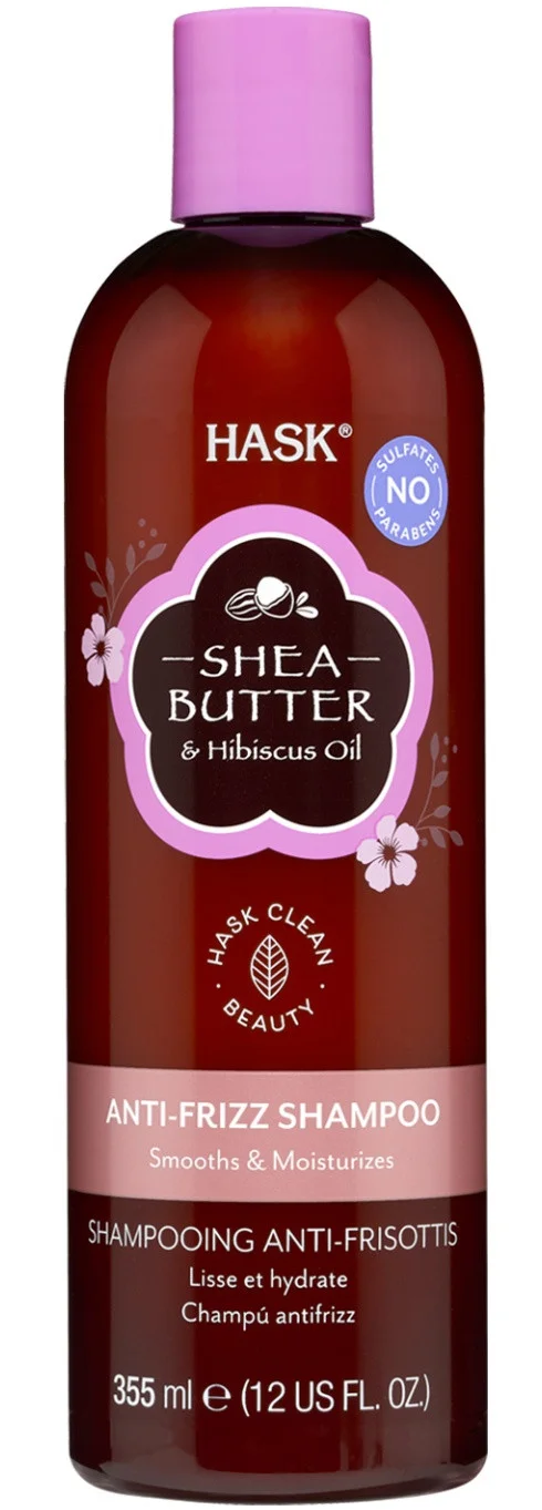 Hask Shea Butter & Hibiscus Oil Anti-Frizz Shampoo