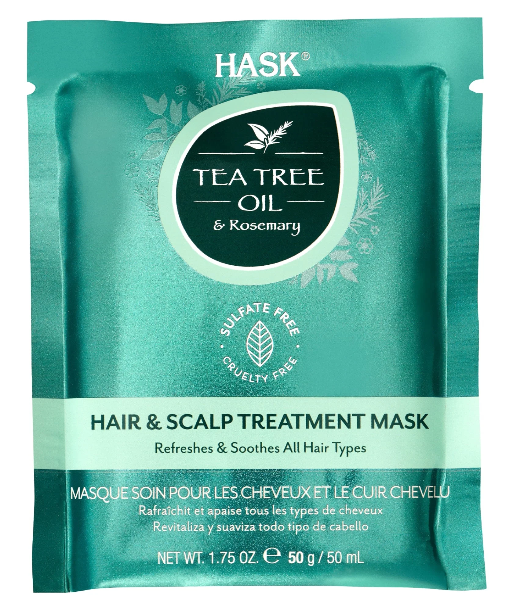 Hask Tea Tree Oil & Rosemary Hair & Scalp Treatment Mask