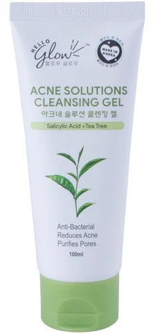 Gel rửa mặt Hello Glow Acne Defense Set Acne Solutions Cleansing Gel