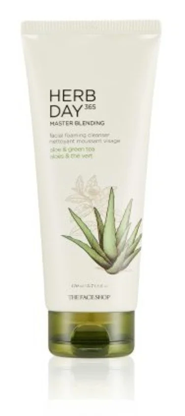 Sữa rửa mặt Herb Day 365 Master Blending Facial Foaming Cleanser Aloe & Green Tea