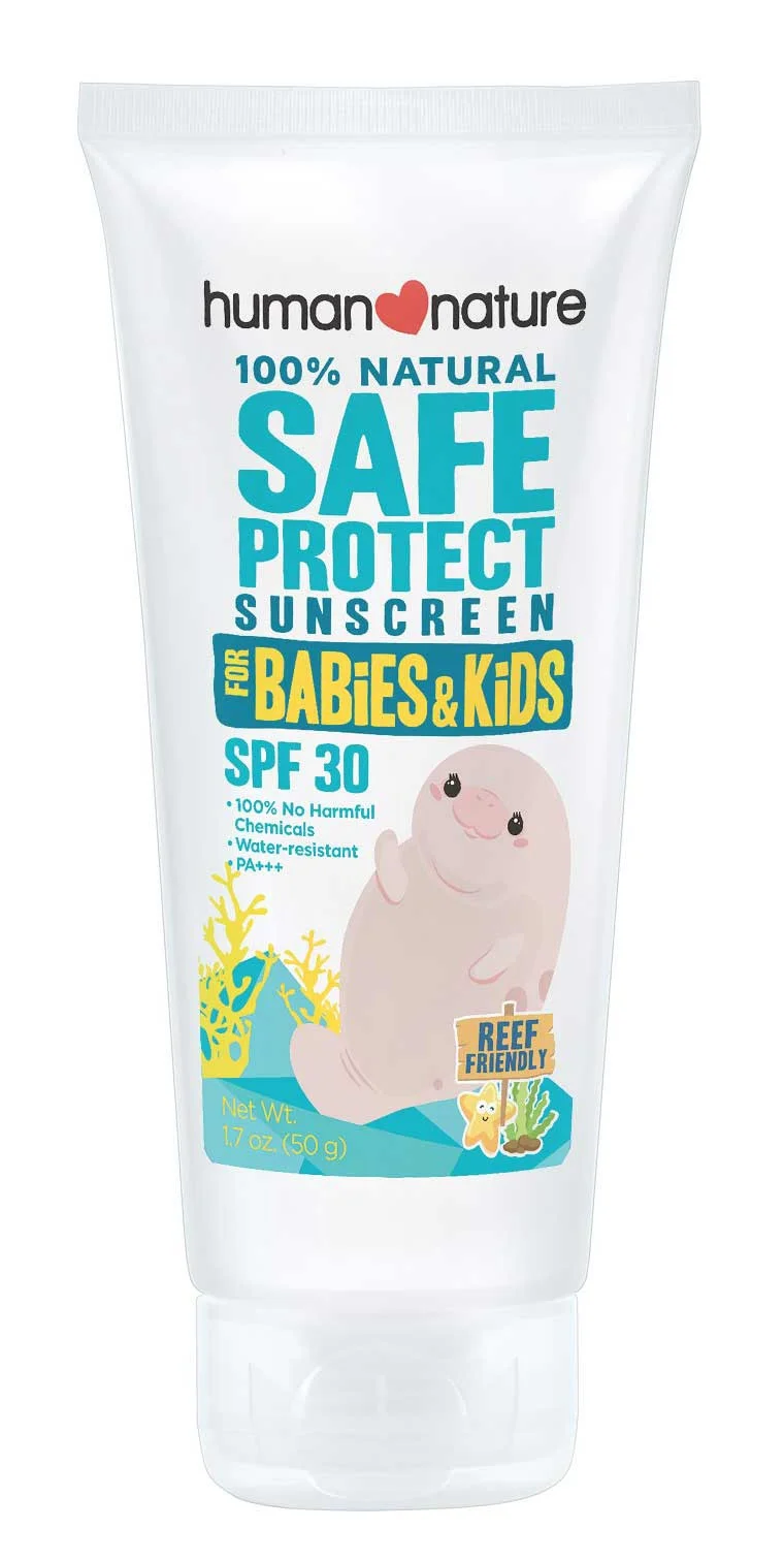 Kem chống nắng human nature Safe Protect Sunscreen For Babies And Kids