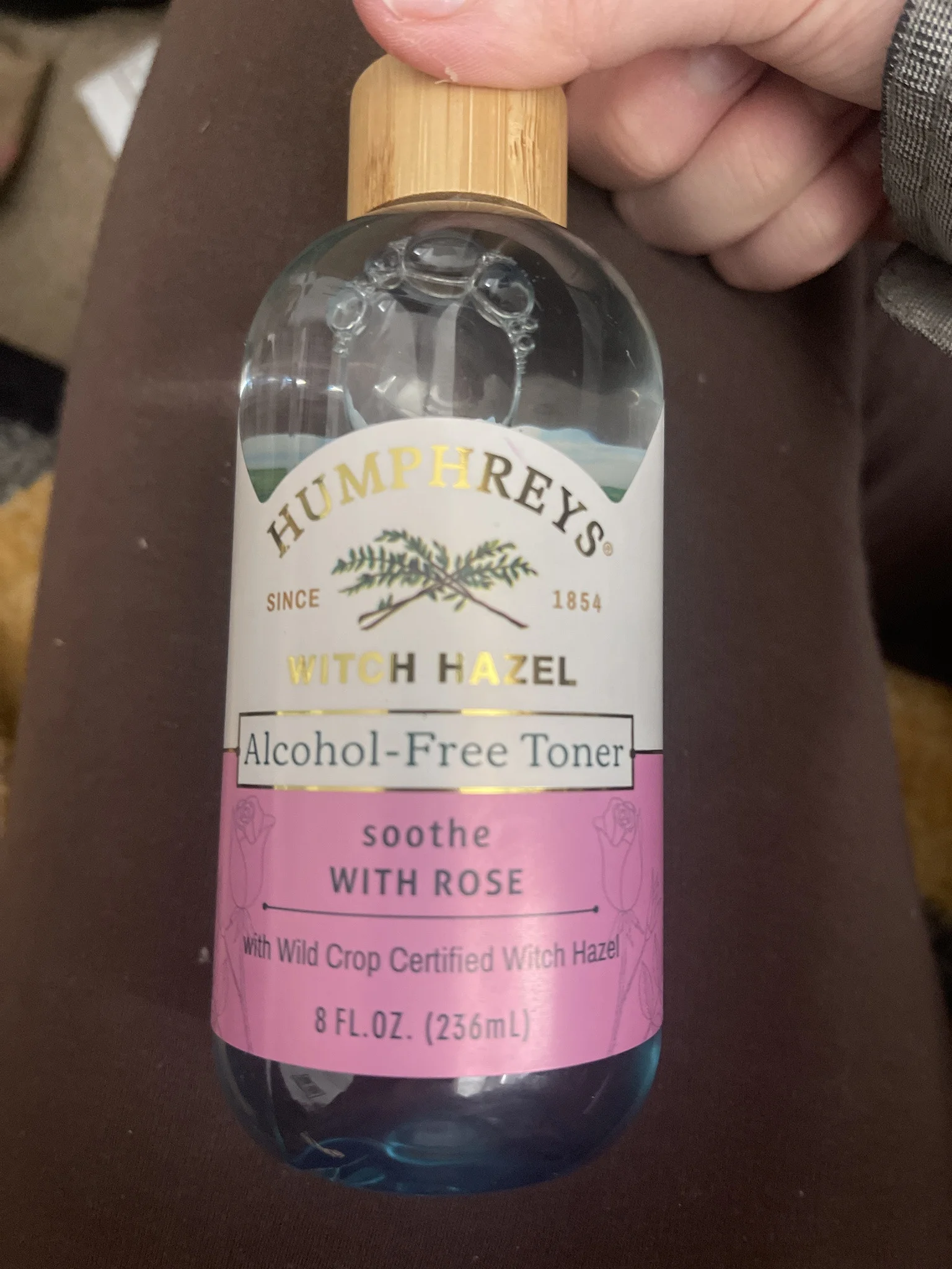 Nước hoa hồng Humphrey's Witch Hazel Alcohol Free Toner