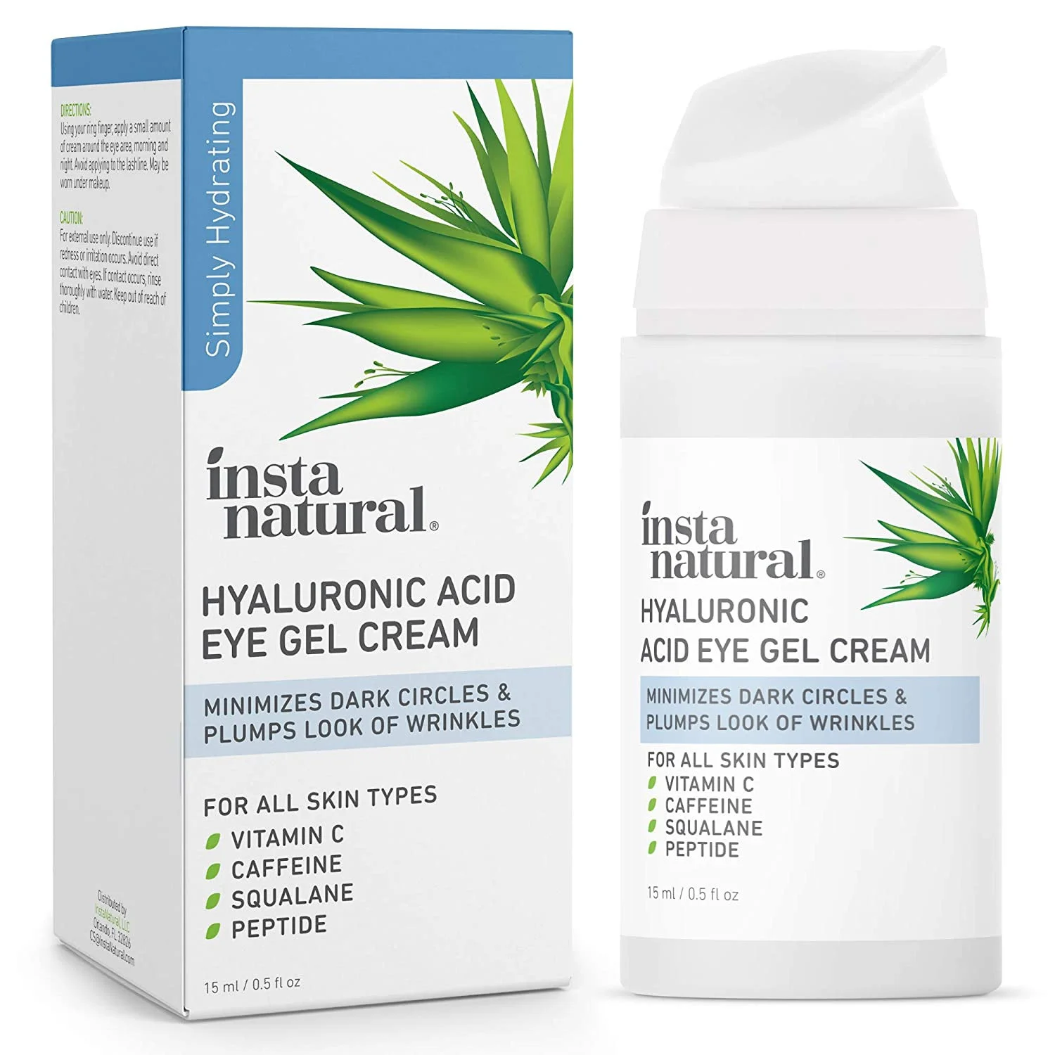 Insta Natural Hyaluronic Acid Eye Gel Cream