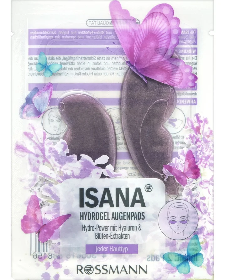 Isana Hydrogel Augenpads Butterfly