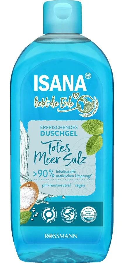 Isana Erfrischendes Duschgel Totes Meer Salz