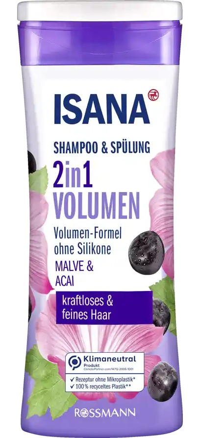 Full ingredients list Isana Shampoo & Spülung 2in1 Volumen
