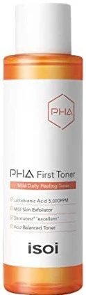 Toner xóa mụn đầu đen isoi PHA First Toner